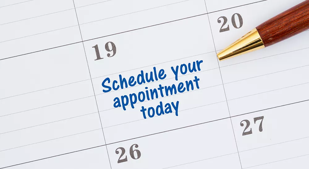 Schedule Your appointment today